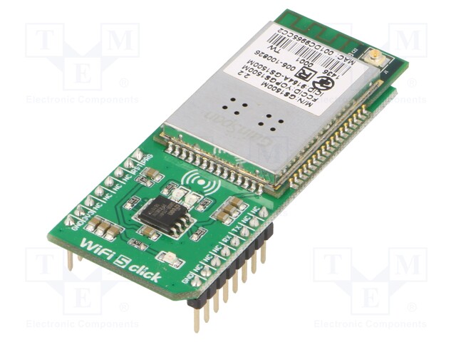 Click board; WiFi; UART,WiFi; GS1500M; mikroBUS connector; 3.3VDC