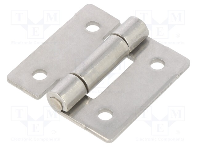 Hinge; Width: 40mm; stainless steel; H: 40mm