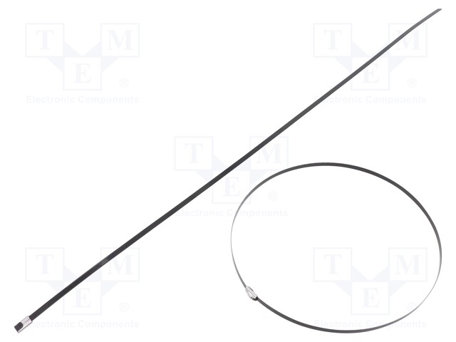 Cable tie; L: 520mm; W: 4.6mm; stainless steel AISI 304; 450N