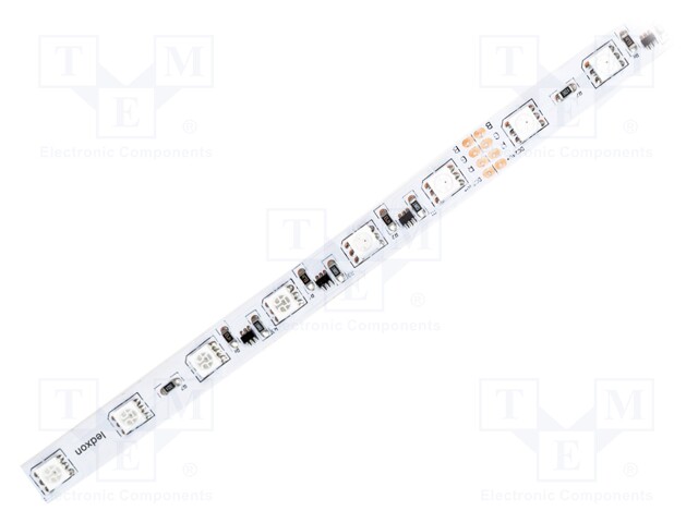 LED tape; RGB; LED/m: 50; SMD; 5050; 24V; W: 10mm; 120°; D: 2.1mm; IP20