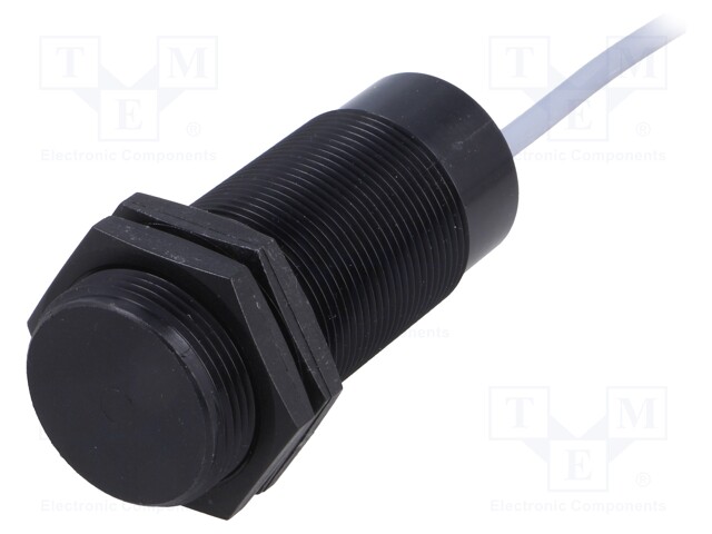 Sensor: capacitive; Range: 0÷8mm; Output conf: NPN / NO; Mat: PBT