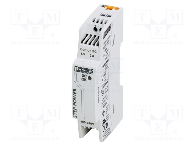 Power supply: switched-mode; Mounting: DIN; IP20