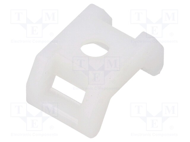 Holder; screw; polyamide; UL94V-2; natural; Tie width: 9mm; L: 22mm