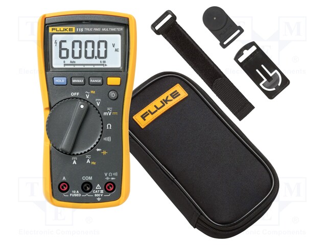 Digital multimeter; LCD; 3,75 digit (6000); True RMS AC