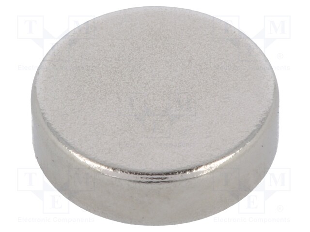 Magnet: permanent; neodymium; H: 3mm; 15N; Ø: 10mm