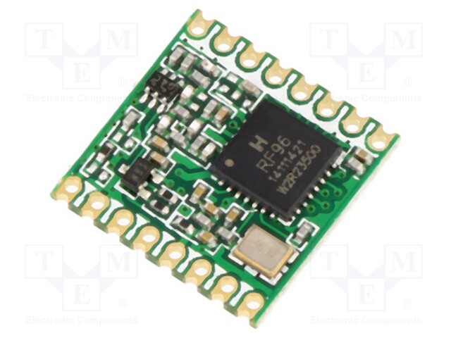 Module: transceiver; RF; FSK,GFSK,GMSK,LoRa,MSK,OOK; 868MHz