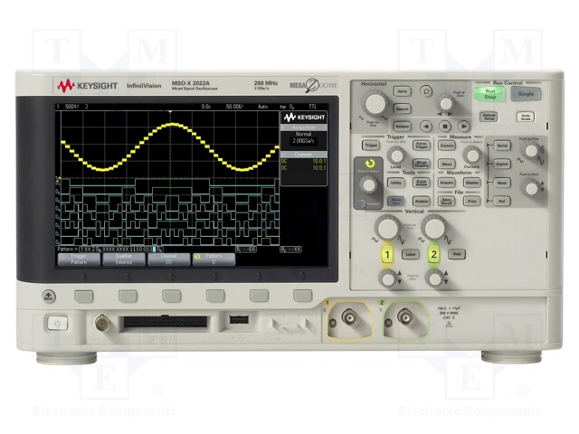 Oscilloscope: mixed signal; Band: ≤200MHz; Channels: 2; 100kpts/ch