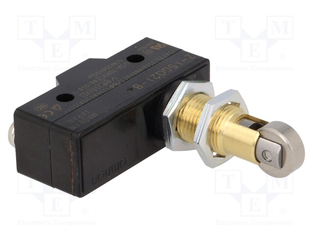Microswitch SNAP ACTION; with transverse roller; SPDT; 6A/30VDC