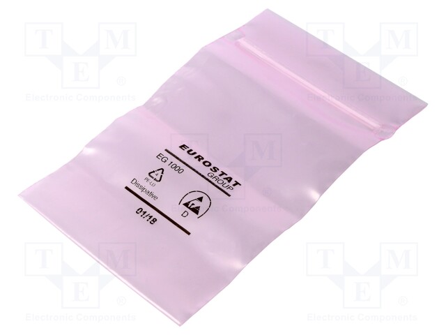 Protection bag; ESD; L: 127mm; W: 76mm; D: 75um; Features: self-seal