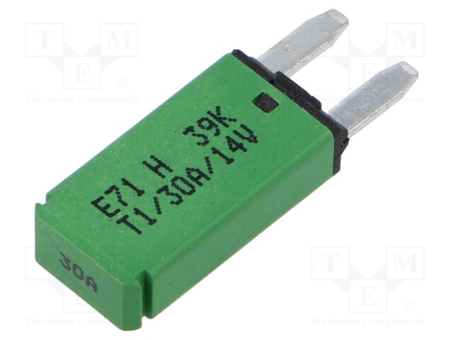 Fuse: fuse; 30A; 12VDC; automotive; 12.45mm