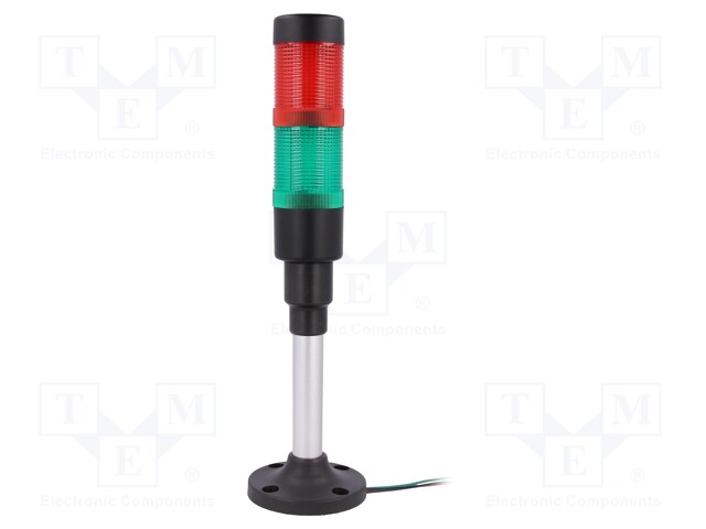 Signaller: signalling column; continuous light; Usup: 230VAC; LED