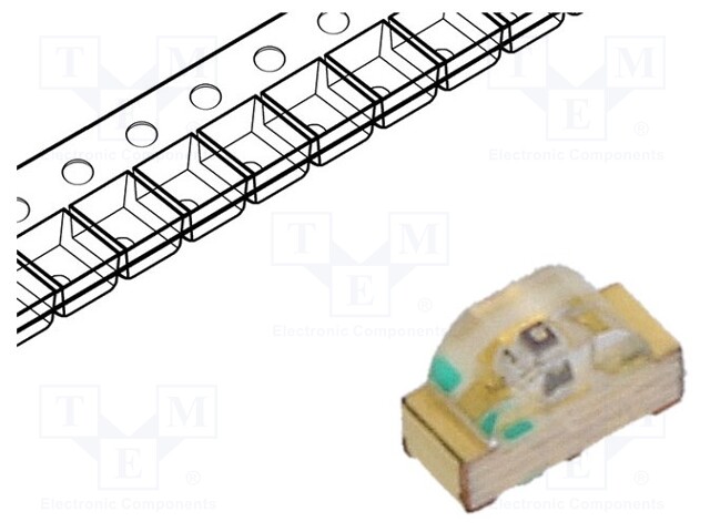 LED; SMD; 0604; amber; 28.5÷95mcd; 1.6x1x0.6mm; 155°; 1.9÷2.4V; 20mA