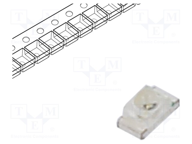 LED; SMD; 0603; amber; 200÷400mcd; 1.6x0.8x0.95mm; 35°; 1.6÷2.4V