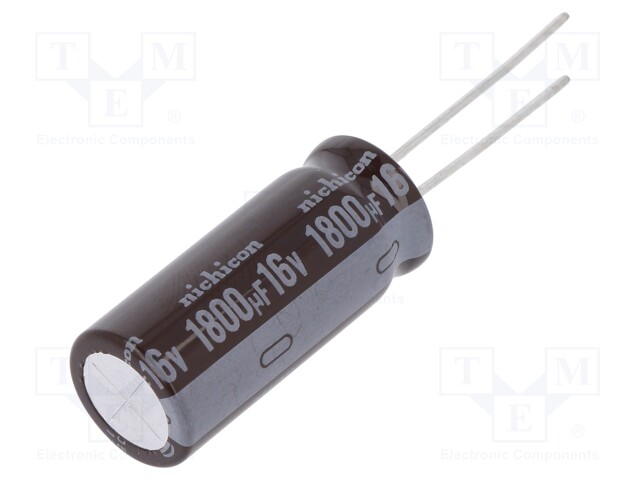 Capacitor: electrolytic; low impedance; THT; 1800uF; 16VDC; ±20%