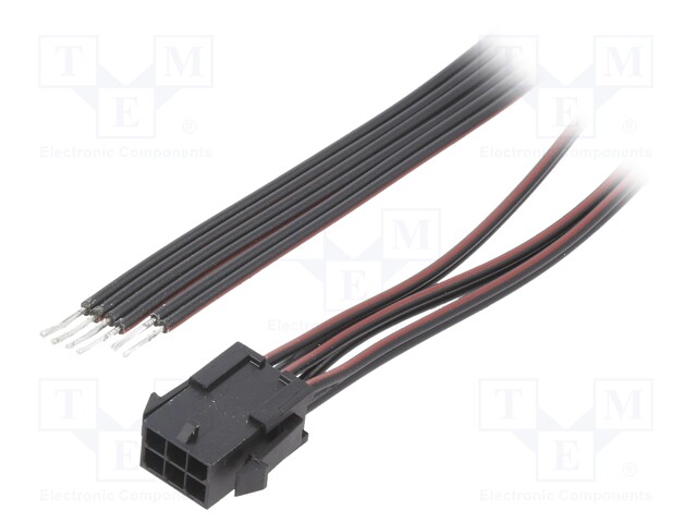 Cable; Micro-Fit 3.0; MX-43020-0600,male,cables; PIN: 6; 0.6m; 4A