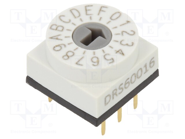 Switch: encoding switch; Pos: 16; 0.15A/42VDC; -40÷85°C; 80mΩ