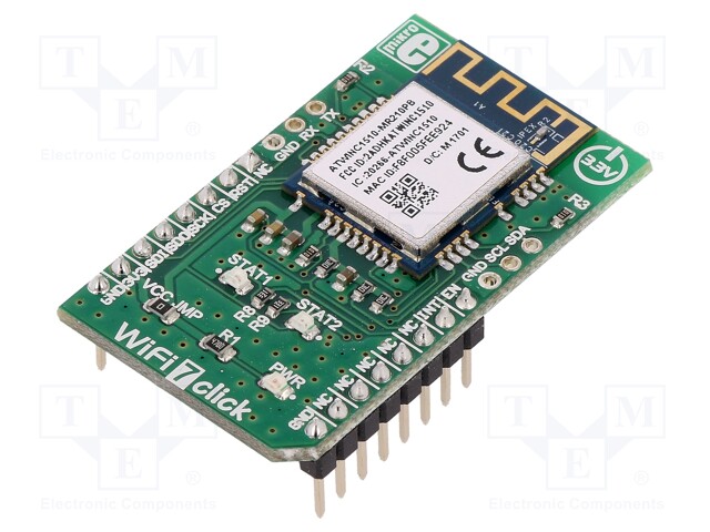 Click board; WiFi; SPI,WiFi; ATWINC1510; mikroBUS connector