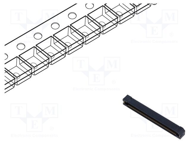 Connector: PCB to PCB; female; PIN: 100; 0.8mm; ERF8; gold-plated