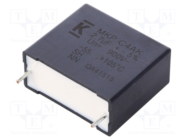 Capacitor: polypropylene; DC-Link; 2.7uF; ESR: 16mΩ; THT; ±5%