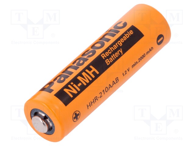 Re-battery: Ni-MH; AA; 1.2V; 2000mAh