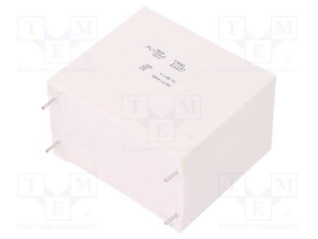 Capacitor: polypropylene; DC-Link; 130uF; ESR: 2.4mΩ; C4AQ; THT