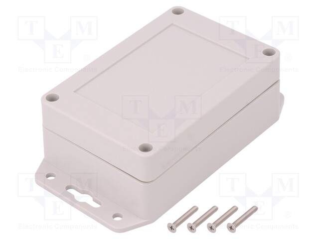 Enclosure: multipurpose; X: 70mm; Y: 105mm; Z: 40mm; ABS; grey; gasket