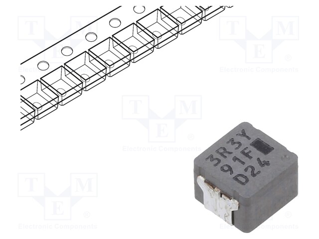 Inductor: wire; SMD; 3.3uH; 13.3A; 16.1mΩ; ±20%; 6.5x6x4.5mm