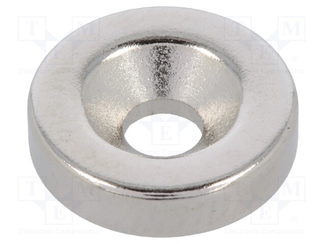 Magnet: permanent; neodymium; H: 3mm; 18N; Ø: 12mm