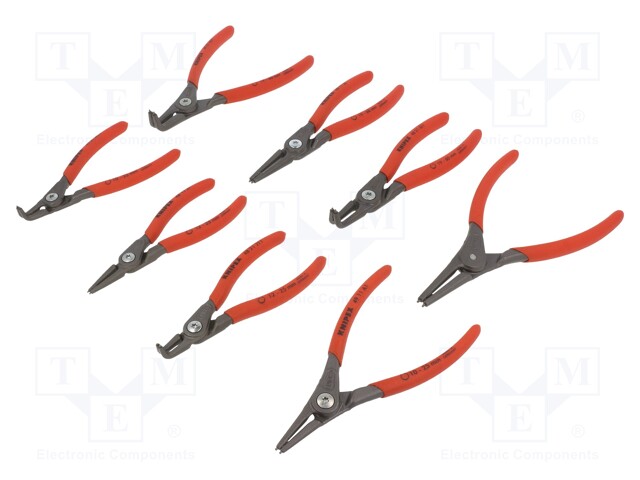 Pliers; Pcs: 8; internal circlip; Package: case