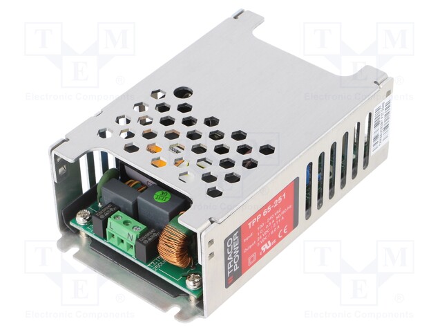 Power supply: switched-mode; modular; 65W; 24VDC; 5VDC; 2.71A; 8A