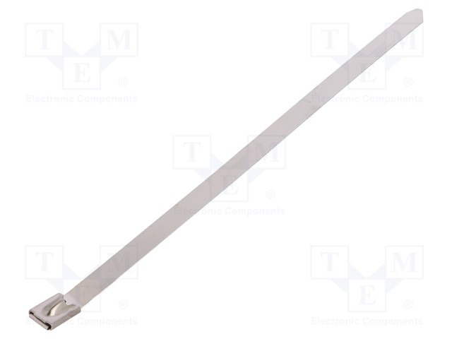 Cable tie; L: 200mm; W: 7.9mm; stainless steel; 1112N; Colour: steel