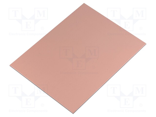 Laminate; aluminium; 1mm; L: 100mm; W: 75mm; Coating: copper