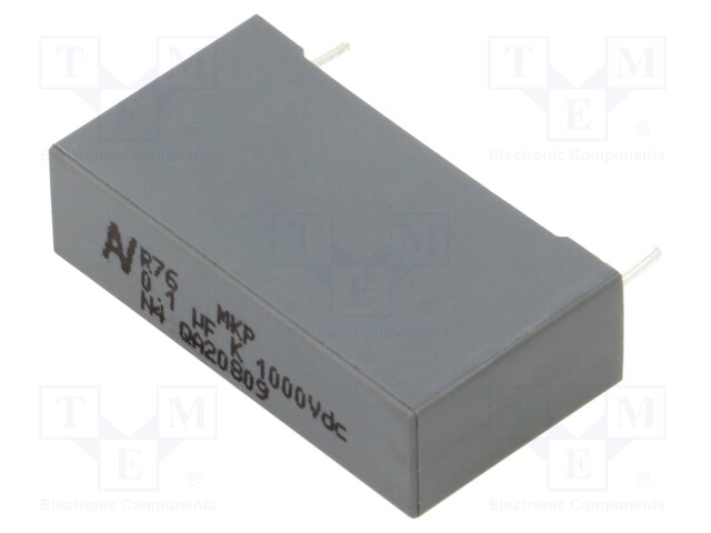 Capacitor: polypropylene; 100nF; 32x9x17mm; ±10%; 27.5mm; 1000VDC