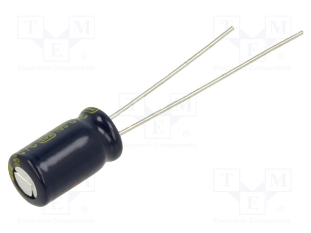 Capacitor: electrolytic; low impedance; THT; 82uF; 25VDC; ±20%