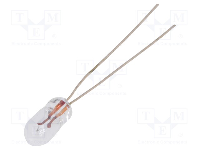 Filament lamp: miniature; 3VDC; 40mA; Bulb: T1; Ø: 3.15mm; L: 6.35mm