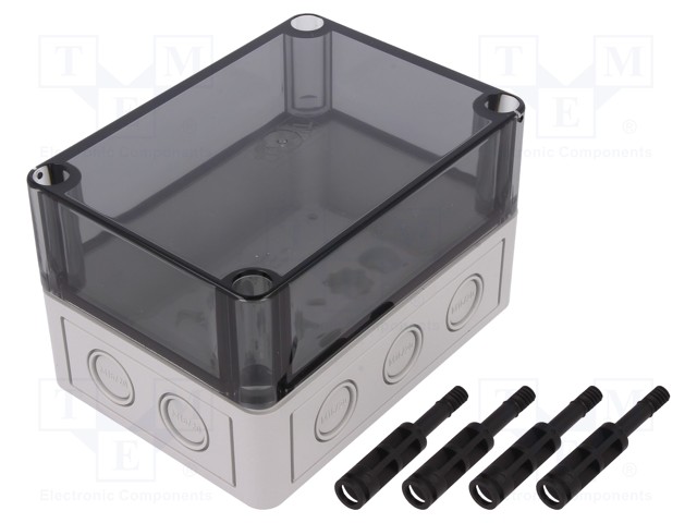 Enclosure: multipurpose; X: 94mm; Y: 130mm; Z: 81mm; TK PC; grey; IP66