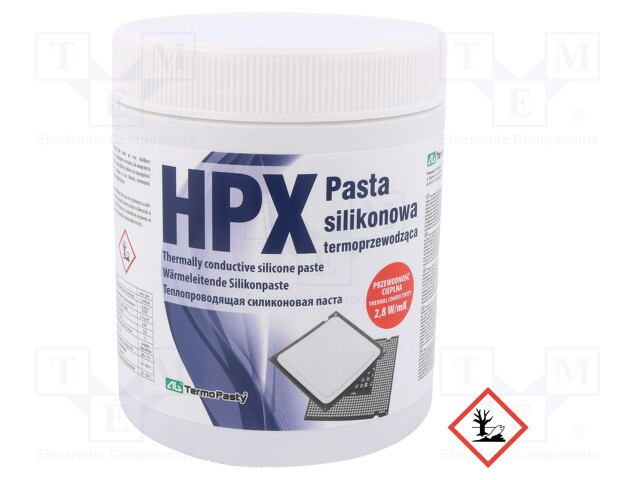 Heat transfer paste; silicon based; 1000g; PASTA HPX; 2.8W/mK