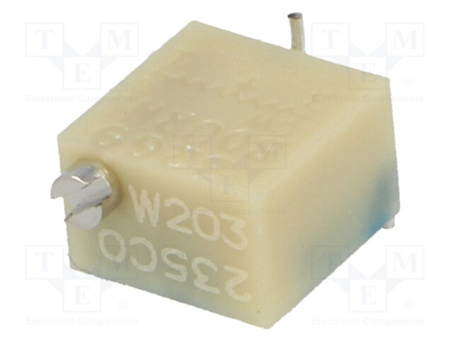 Potentiometer: mounting; multiturn; 20kΩ; 250mW; SMD; ±10%; linear