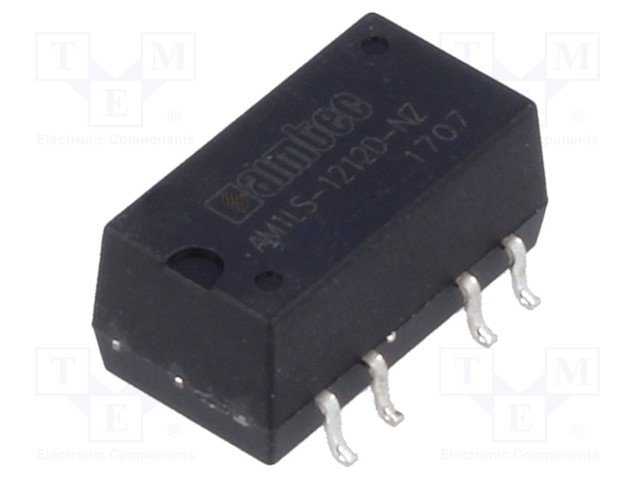 Converter: DC/DC; 1W; Uin: 10.8÷13.2V; Uout: 12VDC; Uout2: -12VDC