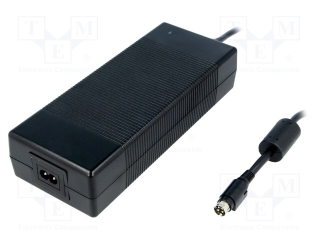 Power supply: switched-mode; 20VDC; 11A; Out: Power DIN 4 pin R7B