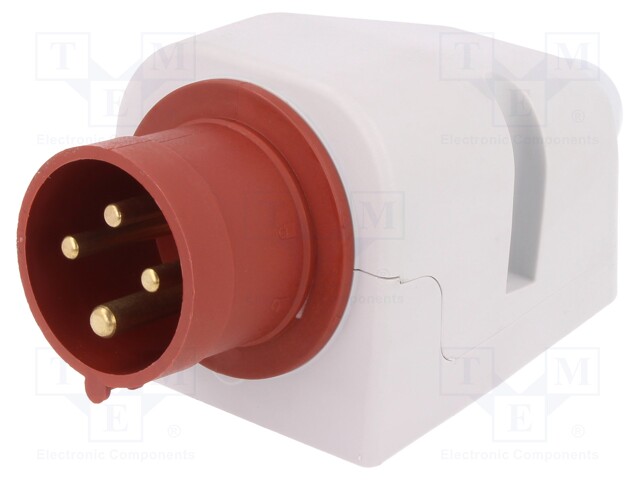 Connector: AC supply 3-phase; socket; male; 16A; 400VAC; IEC 60309