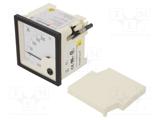 Meter: panel; analogue; 0/200÷400A; True RMS; Iin: 1/2A; Class: 1,5