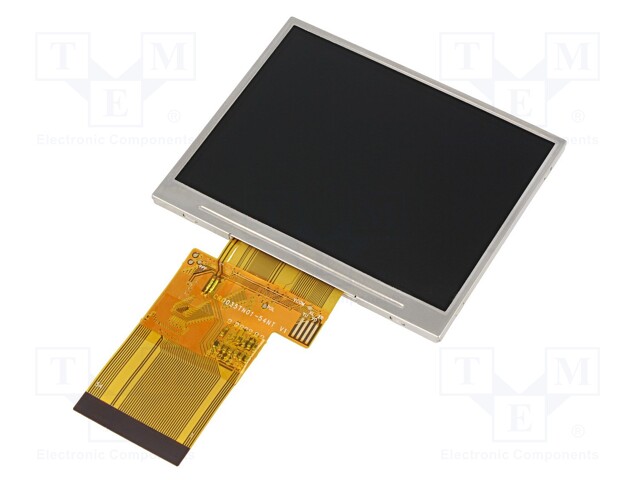 Display: TFT; 3.5"; 240x320; Illumin: LED; Dim: 42.72x59.26x2.6mm