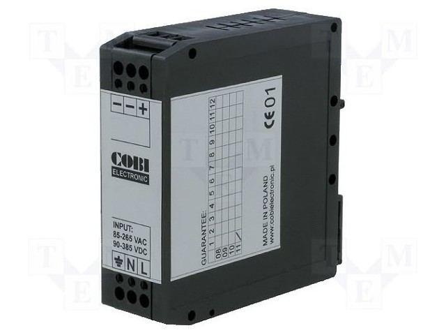 Power supply: switched-mode; 10W; 15VDC; 0.7A; 185÷265VAC; 100g