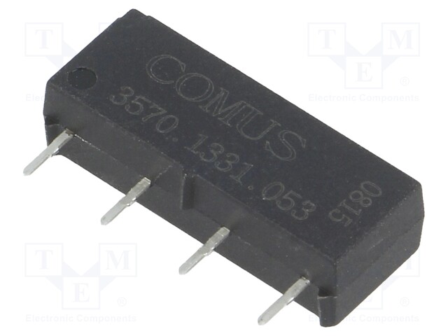 Relay: reed; SPST-NO; Ucoil: 5VDC; 500mA; max.150VDC; 10W; THT; SIP