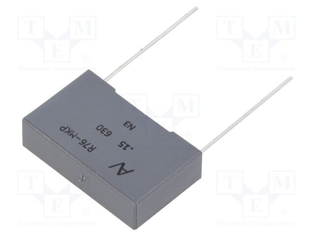 Capacitor: polypropylene; 0.15uF; ESR: 15.92mΩ; THT; ±5%; -55÷110°C