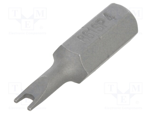 Screwdriver bit; spanner; SP4; Overall len: 25mm