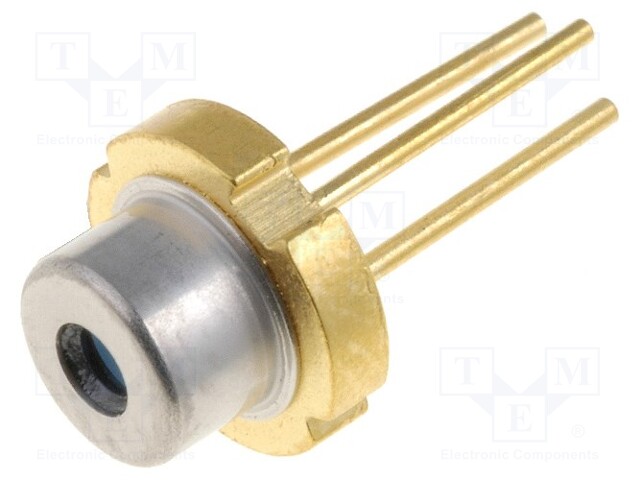 Diode: laser; 630-640nm; 15mW; 7.5/33; TO18; Mounting: THT