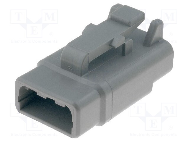 Connector: wire-wire; DTM; plug; female; PIN: 3; IP68; Locking: latch