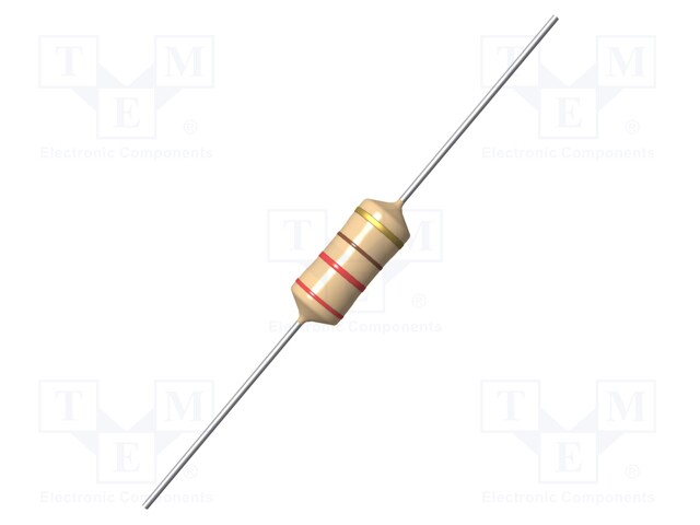 Inductor: wire; THT; 1000uH; 400mA; 4.2Ω; Ø6x16mm; ±5%; Leads: axial